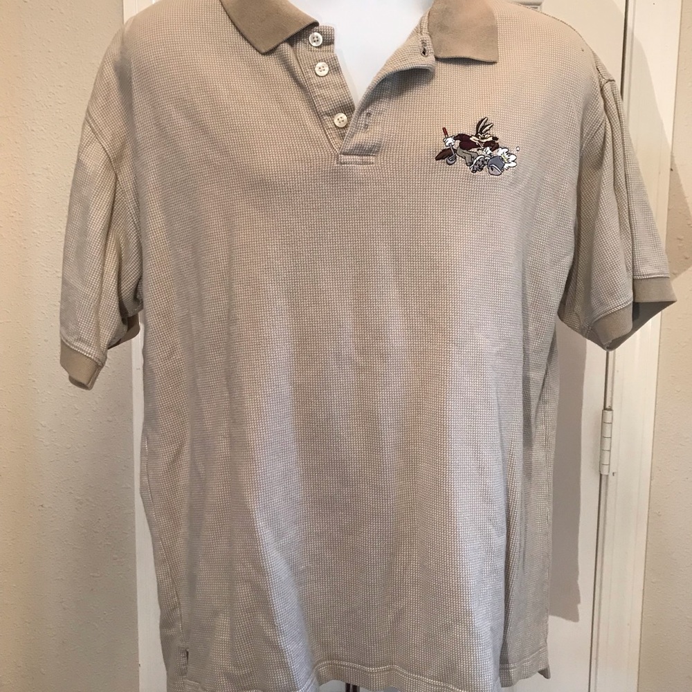 Warner Bros. Wile E Coyote Golf Polo Large